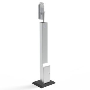 LamasaTech Zentron Kiosk with Battery Pack on Floor Stand Back View
