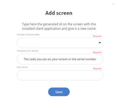 add screen details page