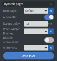 dynamic pages menu