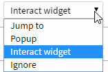 widget interaction