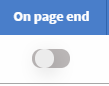 On page end toggle