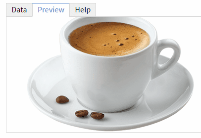 Cappuccino image from binding image and text 