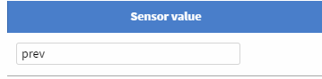 sensor value 