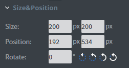 size and position pixel adjustment