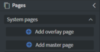 add overlay or master page menu