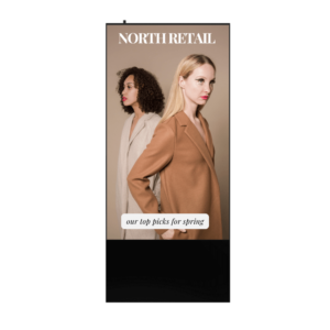 Versi Digital Poster displaying fashion advert