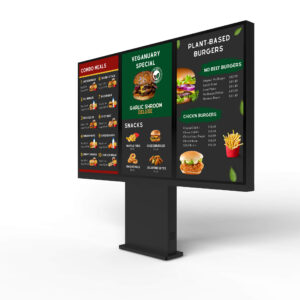 Versi Outdoor Freestanding Digital Signage Kiosk - Triple screen