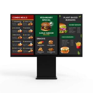 Versi Outdoor Freestanding Digital Signage Kiosk - Triple screen