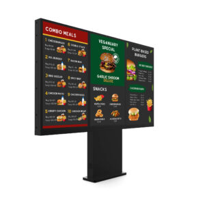 Versi Outdoor Freestanding Digital Signage Kiosk - Triple screen