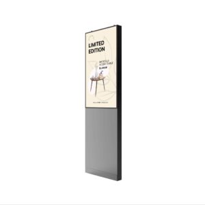 Freestanding Digital Signage Kiosk With Slim Base