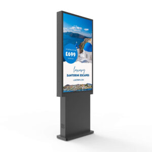 Versi Outdoor Freestanding Digital Signage Kiosk - Single screen